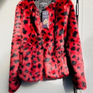 SpiritHoods WILD CAT FAUX FUR BOMBER   27" Length